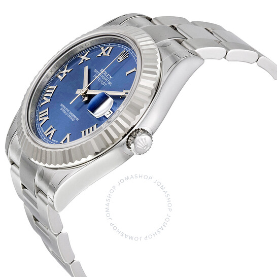 Pre-owned Rolex Datejust II Automatic Blue Dial Stainless Steel Oyster Bracelet Men’s Watch 116334BLRO