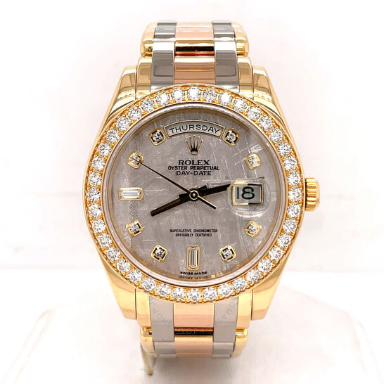 Pre-owned Rolex Day Date Automatic Diamond Men’s Watch 18948 MTDPM