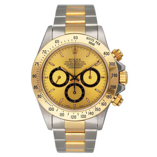 Pre-owned Rolex Daytona Chronograph Automatic Champagne Dial Men’s Watch 16523 CSO