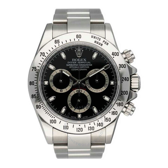 Pre-owned Rolex Daytona Chronograph Automatic Chronometer Black Dial Men’s Watch 116520 BKSO