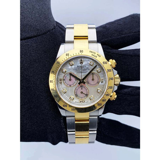 Pre-owned Rolex Daytona Chronograph Automatic Chronometer Diamond Men’s Watch 116523 MDO