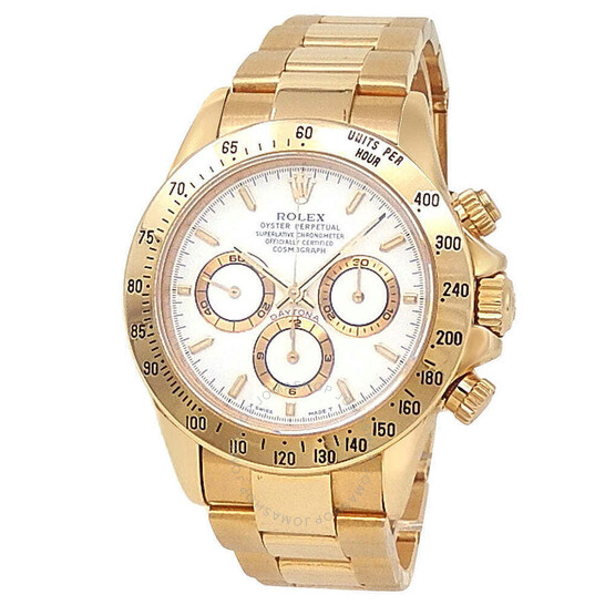 Pre-owned Rolex Daytona Chronograph Automatic White Dial Men’s Watch 16528 WSO