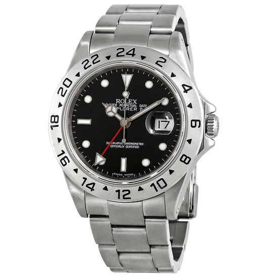 Pre-owned Rolex Explorer II Black Dial Men’s Watch 16570 BKSO