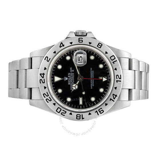 Pre-owned Rolex Explorer II GMT Automatic Chronometer Black Dial Men’s Watch 16570 BKSO