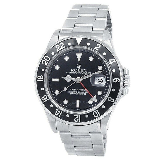 Pre-owned Rolex GMT Master Automatic Black Dial Men’s Watch 16700 BKSO