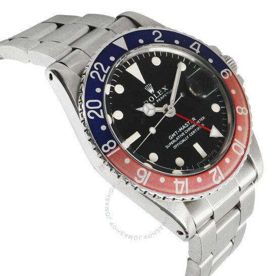 Pre-owned Rolex GMT-Master Automatic Black Dial “Pepsi” Men’s Watch 1675 BKSO