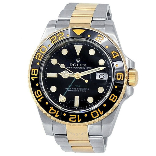 Pre-owned Rolex GMT-Master II Automatic Chronometer Black Dial Men’s Watch 116713 BKSO