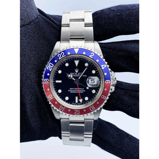 Rolex GMT-Master II GMT Automatic Chronometer Black Dial Men’s Watch 16710 BKSO