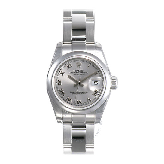 Pre-owned Rolex Lady Datejust Silver Dial Ladies Watch 179160-SRO