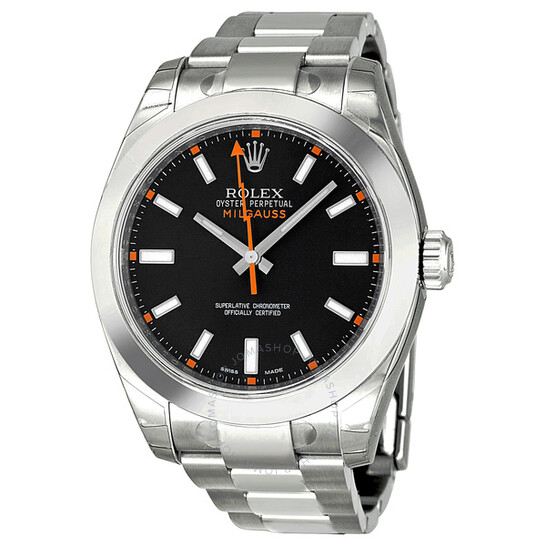 Pre-owned Rolex Milgauss Black Dial Men’s Watch 116400BKSO