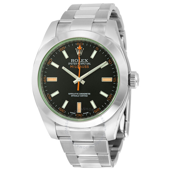 Pre-owned Rolex Milgauss Black Dial Unisex Watch 116400GV