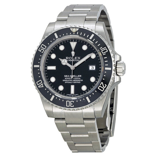 Pre-owned Rolex Sea-Dweller 4000 Black Dial Men’s Watch 116600BKSO