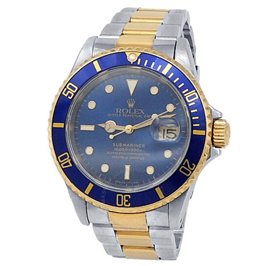 Pre-owned Rolex Submariner Automatic Chronometer Blue Dial Men’s Watch 16613 BLSO