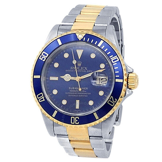 Pre-owned Rolex Submariner Blue Dial Men’s Watch 116618 LB