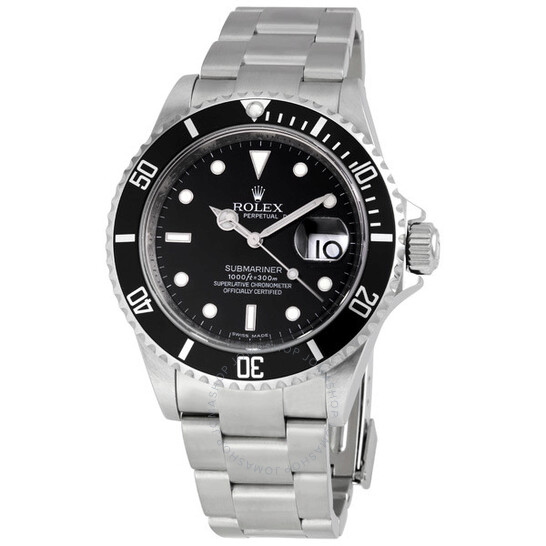 Pre-owned Rolex Submariner Black Dial Men’s Watch 16610-BKSO