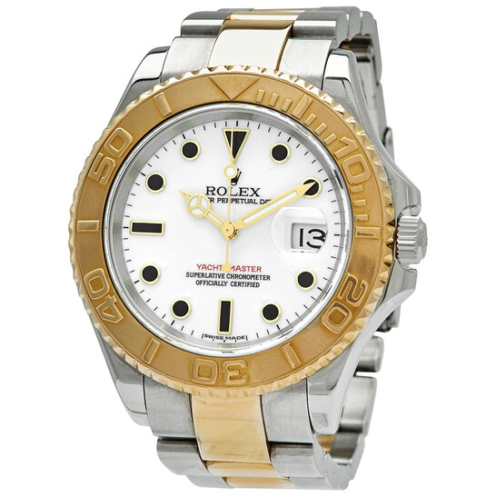 Rolex Yachtmaster White Dial Two-Tone Men’s Watch 16623WSO