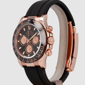 Rolex Cosmograph Daytona 116515LN Everose Gold Black Dial Oysterflex