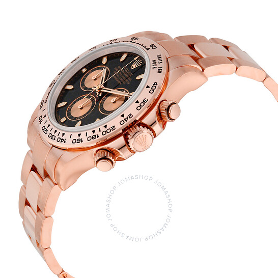 Rolex Cosmograph Daytona Black Dial 18K Everose Gold Oyster Bracelet Automatic Men’s Watch 116505BKSO