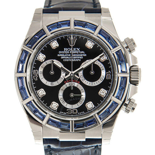 Rolex Cosmograph Daytona Chronograph Automatic Chronometer Diamond Blue Dial Men’s Watch 116589DBLSACI