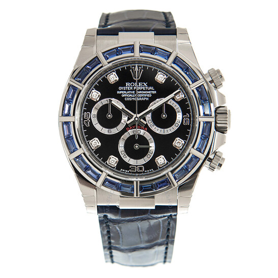 Rolex Cosmograph Daytona Chronograph Automatic Chronometer Diamond Blue Dial Men’s Watch 116589DBLSACI