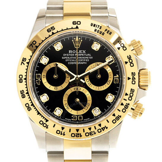 Rolex Cosmograph Daytona Chronograph Automatic Diamond Black Dial Men’s Watch 116503BKGDDO