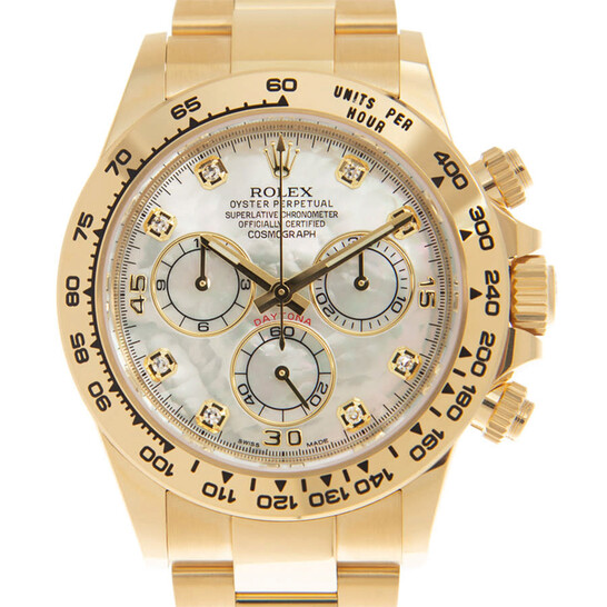 Rolex Cosmograph Daytona Chronograph Automatic Diamond White Mother of Pearl Dial Men’s Watch 116508WMDO