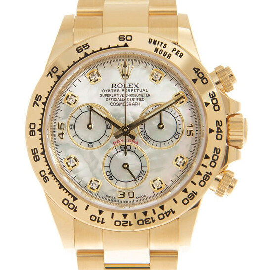 Rolex Cosmograph Daytona Chronograph Automatic Diamond White Mother of Pearl Dial Men’s Watch 116508WMDO