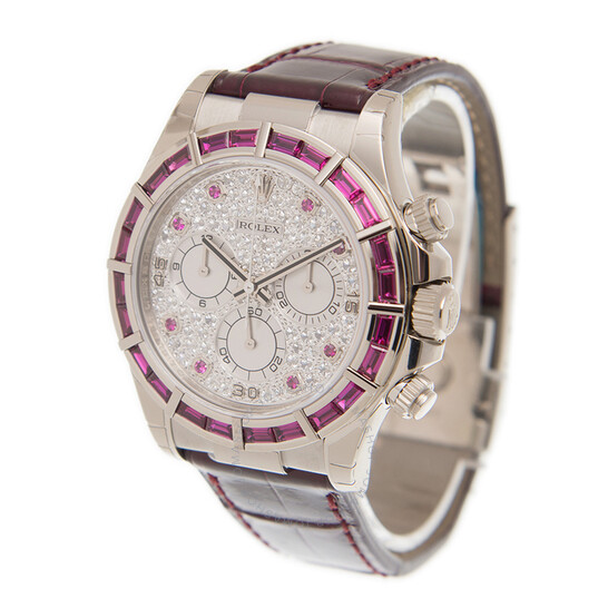 Rolex Cosmograph Daytona Chronograph Red Ruby Automatic Chronometer Diamond Men’s Watch 116589SRBRDL