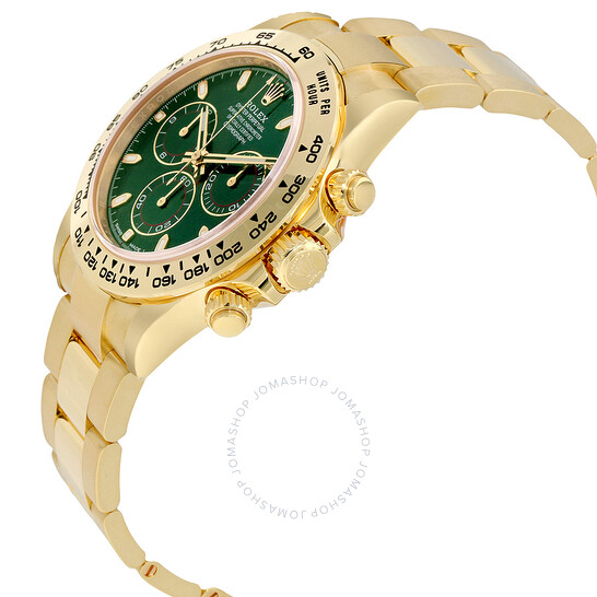 Rolex Cosmograph Daytona Green Dial 18K Yellow Gold Oyster Men’s Watch 116508GRSO