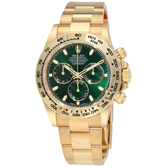 Rolex Cosmograph Daytona Green Dial 18K Yellow Gold Oyster Men’s Watch 116508GRSO