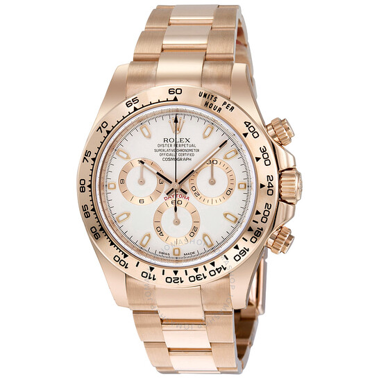 Rolex Cosmograph Daytona Ivory Dial 18K Everose Gold Oyster Bracelet Automatic Men’s Watch 116505IVSO