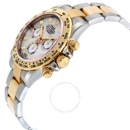 Rolex Cosmograph Daytona Mother of Pearl Diamond Steel and 18K Yellow Gold Men’s Watch 116503MDO