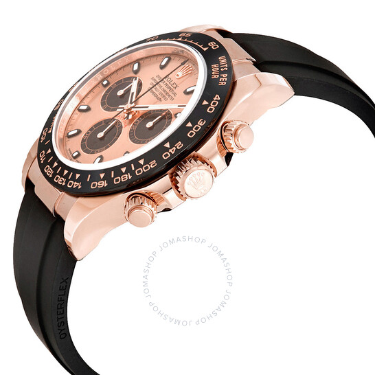 Rolex Cosmograph Daytona Pink and Black Dial Men’s Chronograph Oysterflex Watch 116515PBKSR