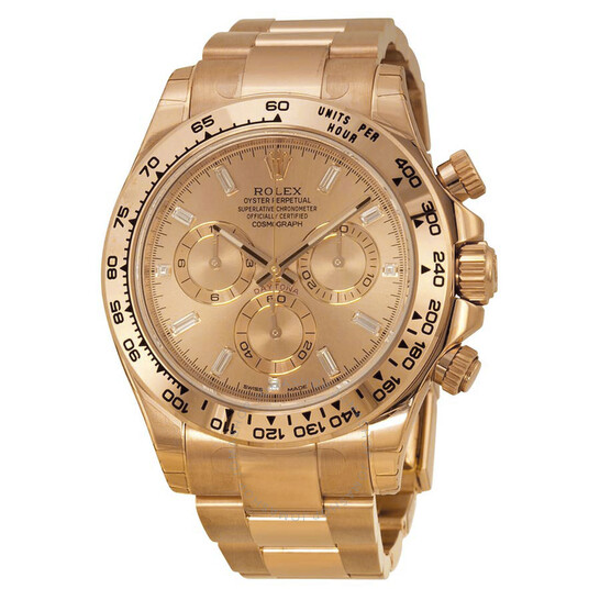 Rolex Cosmograph Daytona Pink Gold Dial 18K Everose Gold Oyster Bracelet Automatic Men’s Watch 116505PKDO