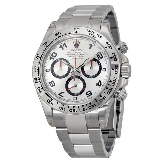 Rolex Cosmograph Daytona Silver Dial 18K White Gold Oyster Bracelet Automatic Men’s Watch 116509SAO