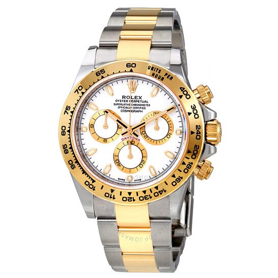 Rolex Cosmograph Daytona White Dial Stainless Steel and 18K Yellow Gold Oyster Bracelet Bracelet Automatic Men’s Watch 116503 WSO