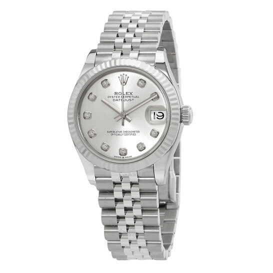 Rolex Datejust 31 Automatic Diamond Silver Dial Ladies Watch 278274SDJ