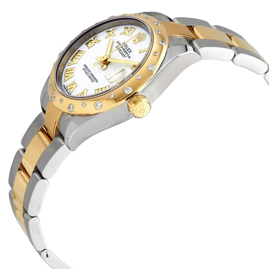 Rolex Datejust 31 Automatic White Dial Ladies Steel and 18kt Yellow Gold Oyster Watch 278343WRO