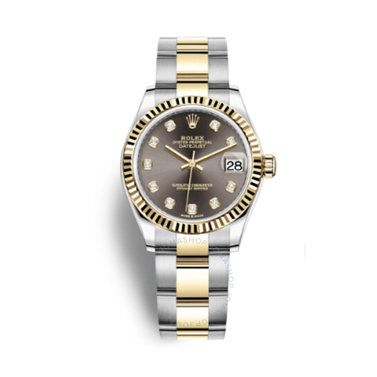 Rolex Datejust 31 Dark Grey Dial Ladies Automatic Steel and 18kt Yellow Gold Oyster Watch 278273GYDO