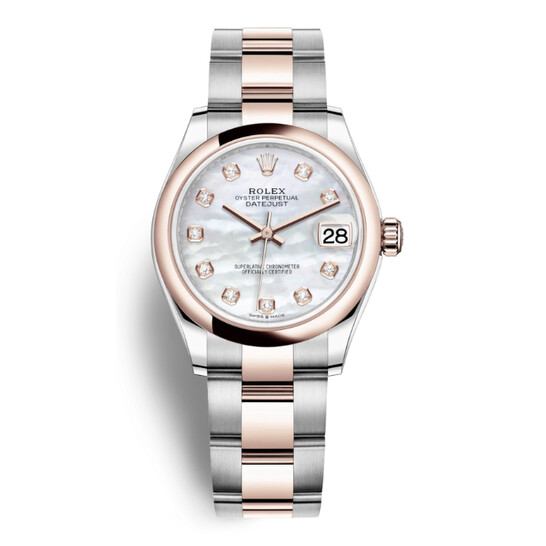 Rolex Datejust 31 Mother of Pearl Dial Automatic Ladies Steel and 18kt Everose Gold Oyster Watch 278241MDO