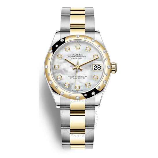 Rolex Datejust 31 Mother of Pearl Diamond Dial Automatic Ladies Steel and 18kt Yellow Gold Oyster Watch 278343DGYDO