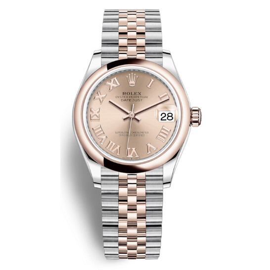 Rolex Datejust 31 Rose Dial Automatic Ladies Steel and 18kt Everose Gold Jubilee Watch 278241PRJ