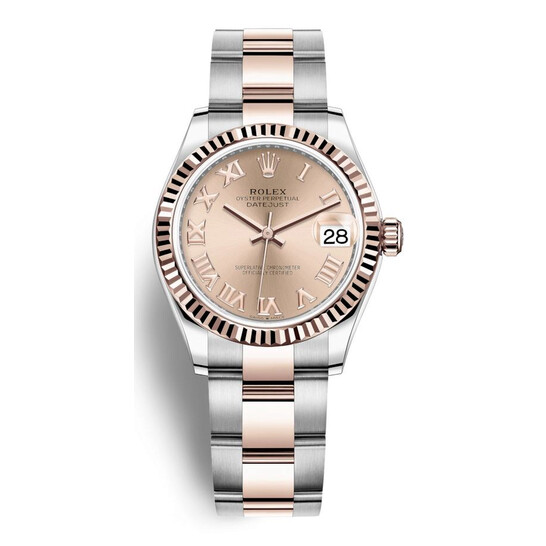 Rolex Datejust 31 Rose Dial Automatic Ladies Steel and 18kt Everose Gold Oyster Watch 278271PKRO