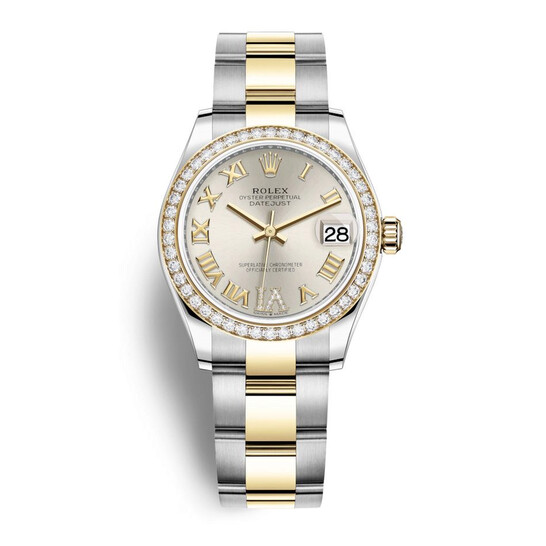 Rolex Datejust 31 Silver Dial Automatic Ladies Steel and 18kt Yellow Gold Oyster Watch 278383SRDO