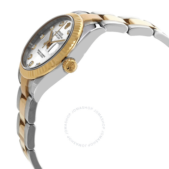 Rolex Datejust 31 Silver Diamond Dial Automatic Ladies Steel and 18kt Yellow Gold Oyster Watch 278273SDO