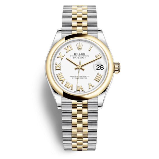 Rolex Datejust 31 White Dial Automatic Ladies Steel and 18kt Yellow Gold Jubilee Watch 278243WRJ