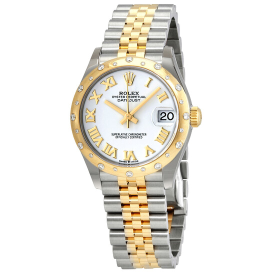 Rolex Datejust 31 White Dial Automatic Ladies Steel and 18kt Yellow Gold Jubilee Watch 278343WRJ