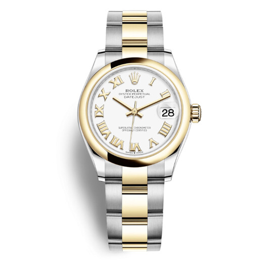 Rolex Datejust 31 White Dial Ladies Steel and 18kt Yellow Gold Jubilee Watch 278243CDO