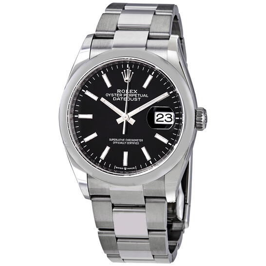 Rolex Datejust 36 Automatic Black Dial Men’s Oyster Watch 126200BKSO