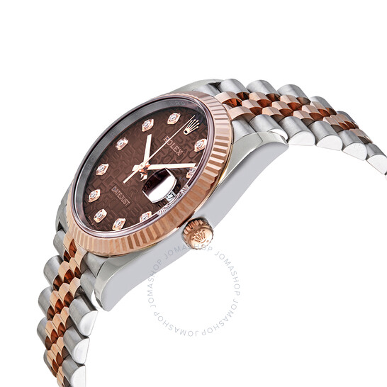 Rolex Datejust 36 Automatic Chocolate Jubilee Diamond Dial Men’s Oyster Watch 126231CHJDJ